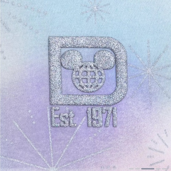 Mickey Mouse and Friends Glitter Disney100 Spirit Jersey in XXL Plus Size - Picture 3 of 10